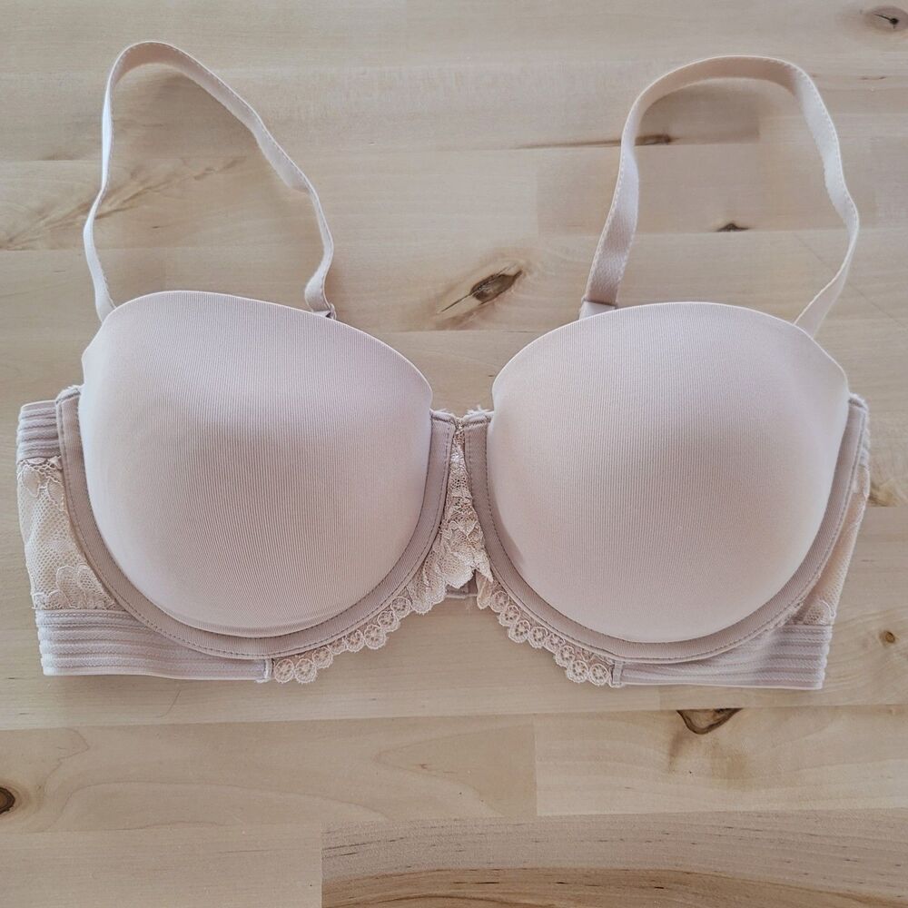 Maidenform Sz 38c Beige Essential Multiway Push Up Bra SE1102 Everyday Comfort
